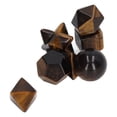 thumbnail image 5 of 7 piezas de cristales de chakra, exquisitas piedras de cristal geométricas, kit de cristales curativos de chakras para meditación, decoración del hogar, amarillo, 5 of 5