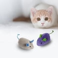 thumbnail image 3 of Cat Mouse Toy Plush 2PCS Cute Interactive Soft Kitten Teething Toy Cat Chew Toy, 3 of 10