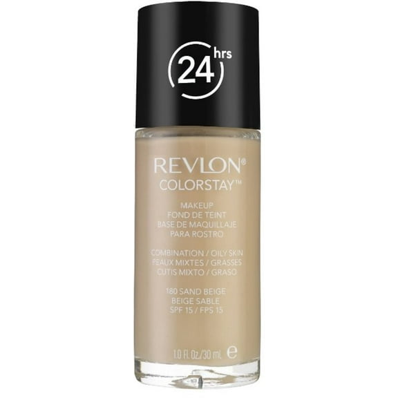 Revlon Colorstay for Combo/Oily Skin Makeup, Sand Beige [180] 1 oz (Pack of 2)