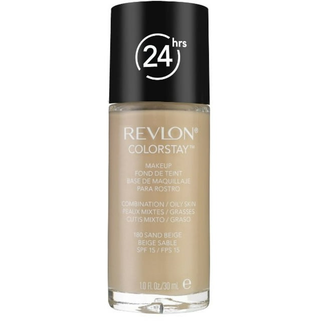Revlon Colorstay for Combo/Oily Skin Makeup, Sand Beige [180] 1 oz (Pack of 2)