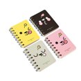 thumbnail image 1 of 4 Pcs Mini Carnet de Notes Carnet de Voyage Portable (Rose + Jaune + Gris + Noir), 1 of 9