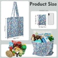 thumbnail image 3 of Sac d'Épicerie Réutilisable à Thème Océan avec Design Poisson et Corail - Lavable et Durable, 3 of 6