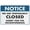 Warning Sign 4, variant on Notice We Are Temporarily Closed Sorry For The Inconvenience Sign 8"x12" Rust Free Aluminum Signs Outdoor, Metal Tin Sign For Home, Business, Yard