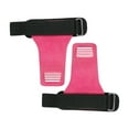 thumbnail image 4 of Vsenkes Weightlifting Wrist Straps Padded Hand Grips for Shrugs Deadlift Gym Workout Rose Red, 4 of 9