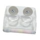thumbnail image 2 of Comedero para Pájaros Transparente Acrílico con Doble Cuenco Accesorio para Jaula Percha Resistente Fácil de Limpiar Adecuado para Loros Lovebirds, 2 of 9