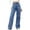 Blue pants for women, variant on ZZwxWA Fashion Women Stretch Slim Casual Pants Wide Leg Denim Pencil Pants with Pocket High Waist Full Pants Pants for Women Solid Jeans Pants Straight Trousers On sale