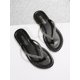 thumbnail image 4 of Women Comfortable Rhinestone Decor Toe Post Flat Sandals, Summer Faux Suede Thong Sandals, 4 of 4