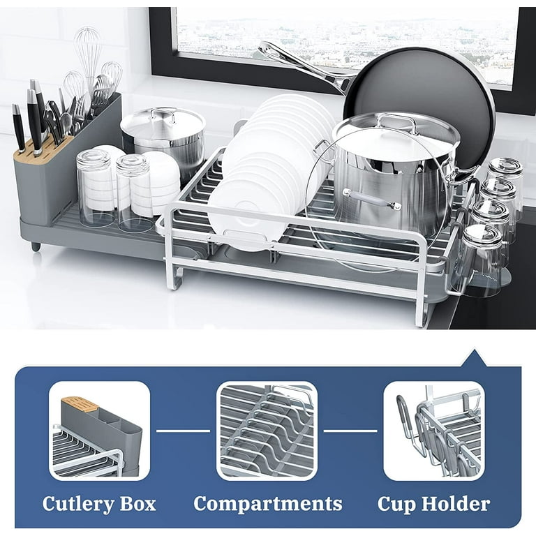 Dish Drying Rack Open Kitchen  Dish Drying Rack Doesnt Rust - Punch-free  Kitchen - Aliexpress