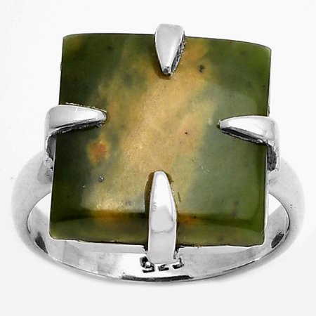 Natural Chrome Chalcedony 925 Sterling Silver Ring s.7.5 Jewelry R-1305 SDR172385