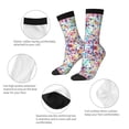 thumbnail image 3 of Bingfone Compression Socks for Women and Men Long Socks for Running Athletic Cycling Nurse- Colorful Watercolor Dots, 3 of 6