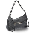 thumbnail image 3 of Madden NYC Women's Grommet Shoulder Handbag, Black, 3 of 5