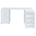 thumbnail image 5 of Yvette 60-inch 3-drawer L-Shape Computer Desk White, 5 of 11