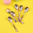 thumbnail image 3 of Balsa Circle 24 Pieces 4" Rose Gold Disposable Plastic Dessert Spoons Party Tableware, 3 of 8