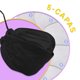 thumbnail image 2 of Cubrebocas Desechable Infantil de 5 Capas Diseño 3D para Niños y Niñas, 5 Piezas (Negro) Lutema M95Fc, 2 of 7
