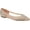 Nude, variant on Journee Womens Batavia Slip On Pointed Toe Ballet Flats, Widths Available