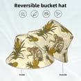 thumbnail image 2 of Sikiie Monkeys and Pinealpples Reflective Double-Sided Bucket Hat, Sun Hat, for Gardening, Beaching, Camping, Hiking, Fishing, 2 of 6
