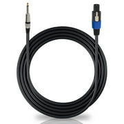 PYLE PPSJ50 - 50ft. 12 Gauge Professional Speaker Cable Compatible With Speakon Connector to 1/4''