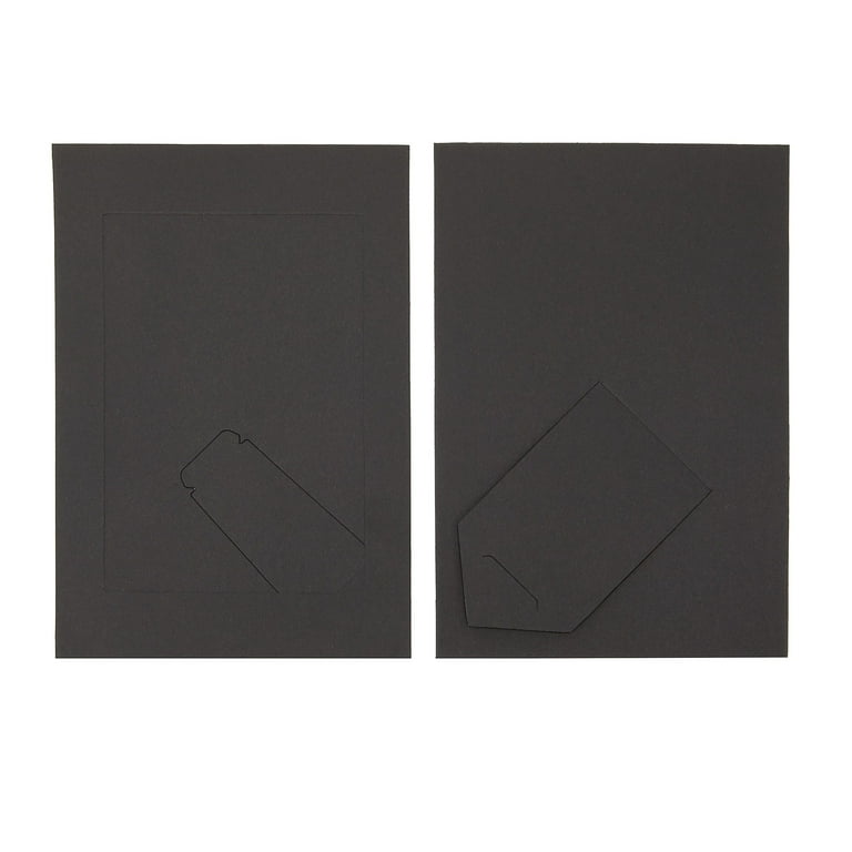 Cardboard Photo Easel 4x6 Black & White - Box of 100