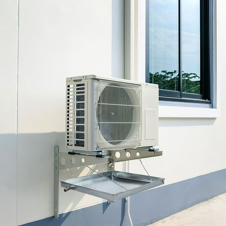 NICERIO Portable Air Conditioning Drain Pan with Strong Galvanized Iron Material