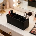 thumbnail image 5 of JOGZMZ Clear Acrylic Desk Organizer with 3 Compartments for Pens Cosmetics and Office Supplies, 5 of 6