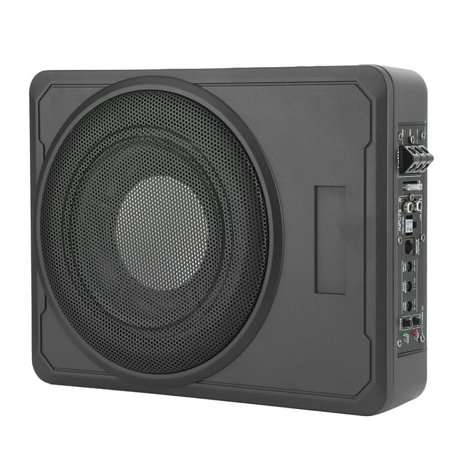 Subwoofer Amplificado Para Automóvil, Control Remoto, Elimina Eficazmente El Ruido, Subwoofer Para Automóvil De Diseño Ultrafino, Salida De 800 W Para Automóvil