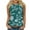 Sky Blue, variant on JTZGDY Cami Shirts for Women Vintage Floral Pattern Print Summer Sleeveless Crewneck Graphic T-Shirts Trendy Cozy Workout Tank Tops Green M