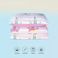 thumbnail image 2 of Boston Linen Co. Magical Unicorn Kids Duvet Cover Set, 100% Cotton Bedding Set 2 Piece for Boys and Girls, Ultra Soft and Breathable Duvet Cover with Cute Cartoon Printed, 2 of 8
