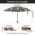 thumbnail image 3 of Magic Mushroom Umbrellas for Sun Auto Open Close UV50+ Waterproof 5-Fold Compact Fiberglass Frame, 3 of 6