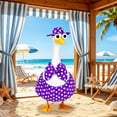 thumbnail image 4 of Nkmbld Bikini Porch Goose Clothes for 23" Lawn Cement Plastic Goose Statue Decor, Porch Geese Outfits for Garden Patio Yard Outdoor Decorations, 4 of 7
