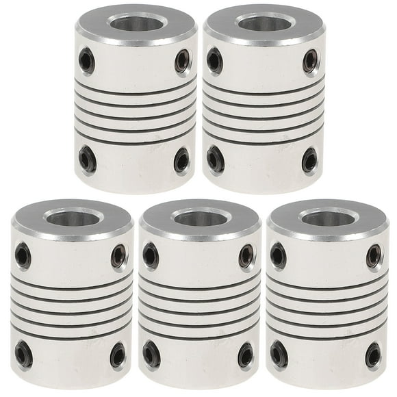 MasteelfCA 5pcs Shaft Coupler Flexible Coupling Aluminum Alloy Plum Flexible Shaft Coupling