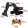 thumbnail image 2 of FUTATA 22 Channel Remote Control Excavator Toy Construction Vehicle RC Tractor, Full Metal Excavator Toys, Use with Our RC Dump, 2 of 8
