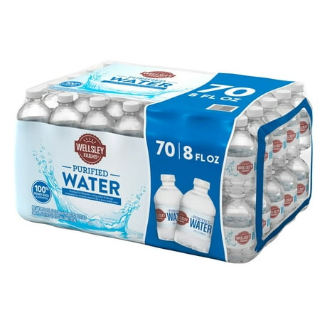 Purify Drinking Water - Wellsley Farms Purified Water, 70 pk./8 oz.