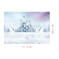 thumbnail image 3 of ABPHOTO Polyester Cartoon Photo Backdrop Fairy Tale Background White Snow Iced Castle Photocall for Kids Studio Photography 7x5ft, 3 of 4