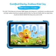 Blackview Link 1 Kids, Android 16 AI Children Tablet, 12GB+64GB(2TB External), 3 AI Smart Assistance, 8.68 HD+ Screen, 5MP+8MP Camera, Google Kids Space+Parental Control, Dual BOX Speakers Purple