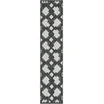 thumbnail image 2 of Unique Loom Outdoor Modern Collection Area Rug - Chaya (2' 7" x 12' Runner Black and White), 2 of 6
