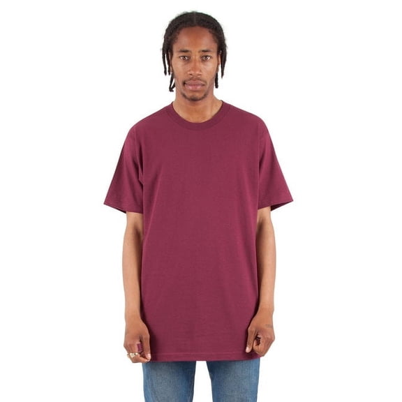 Adult 6 oz., Active Short-Sleeve Crewneck T-Shirt - BURGUNDY - 3XL
