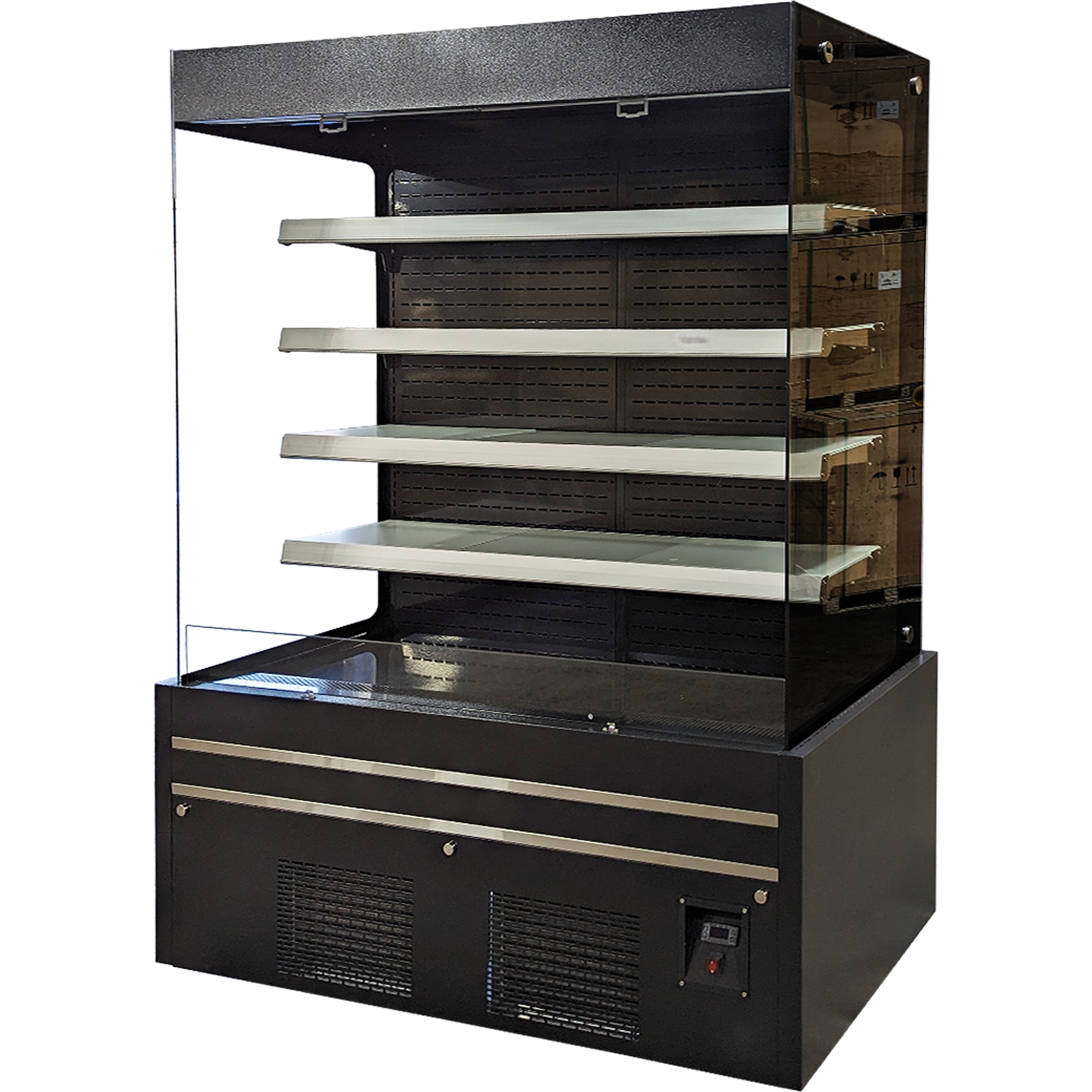 60 in. Commercial Open Air Merchandiser Refrigerator Cooler 34 Cu.Ft. Grab and Go Vertical Display Cooler ETL NSF