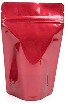 Heat Seal-able Zip Lock Barrier Bag 2 oz Kraft Backed Clear Front 4x6 Airtight Zipper Stand up Pouch