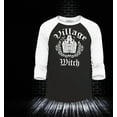 thumbnail image 2 of Shop4Ever Men's Village Witch Spooky Halloween Witches Raglan Baseball Shirt X-Small Black/White, 2 of 4