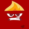 thumbnail image 2 of Men's Inside Out Minimalist Anger Face Graphic T-Shirt, 2 of 5