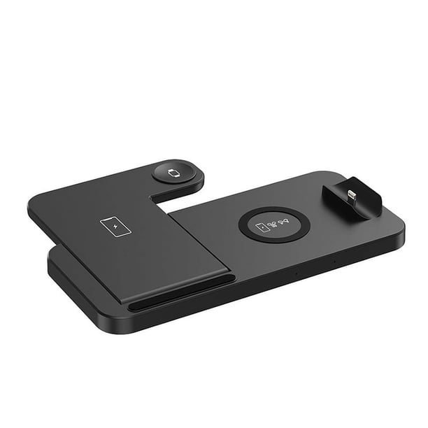 Cargador inalámbrico plegable tres en uno, soporte portátil para teléfono móvil, conjunto de carga magnética para auriculares Apple Watch