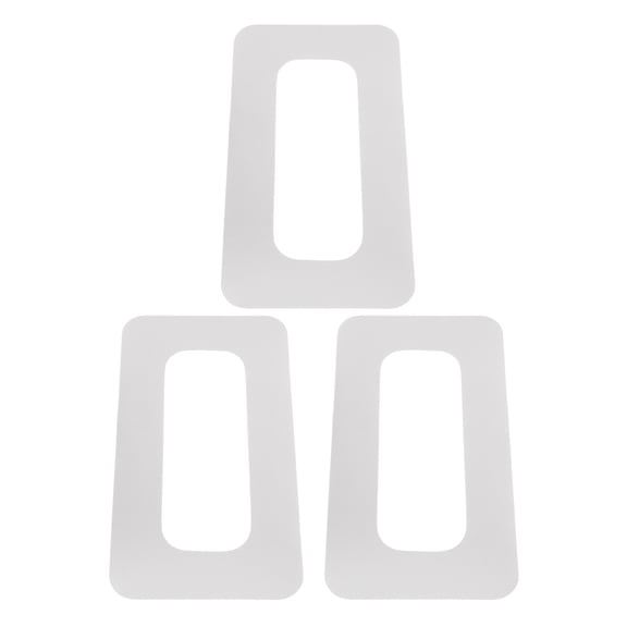 FOMIYES 3Pcs Paddle Board Fin Box Reinforcement Patch Light Grey Hydrodynamic Design for Stable Performance