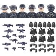 thumbnail image 3 of Figuras de comando fantasma de SWAT de la ciudad, bloques de construcción de fuerzas especiales, soldados del ejército modernos, policía, armas militares, juguetes para niños, 3 of 5