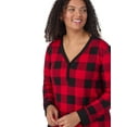 thumbnail image 5 of Aria Women’s Even Cozier Jersey 34” Long Sleeve Henley Sleepshirt, Sizes XS-4X, 5 of 8