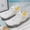 White, variant on CIAKGIAF Shoes Men Wide Size Non Slip Breathable Aqua Swim Shoes Printed Sole Quick Dry Water Shoes