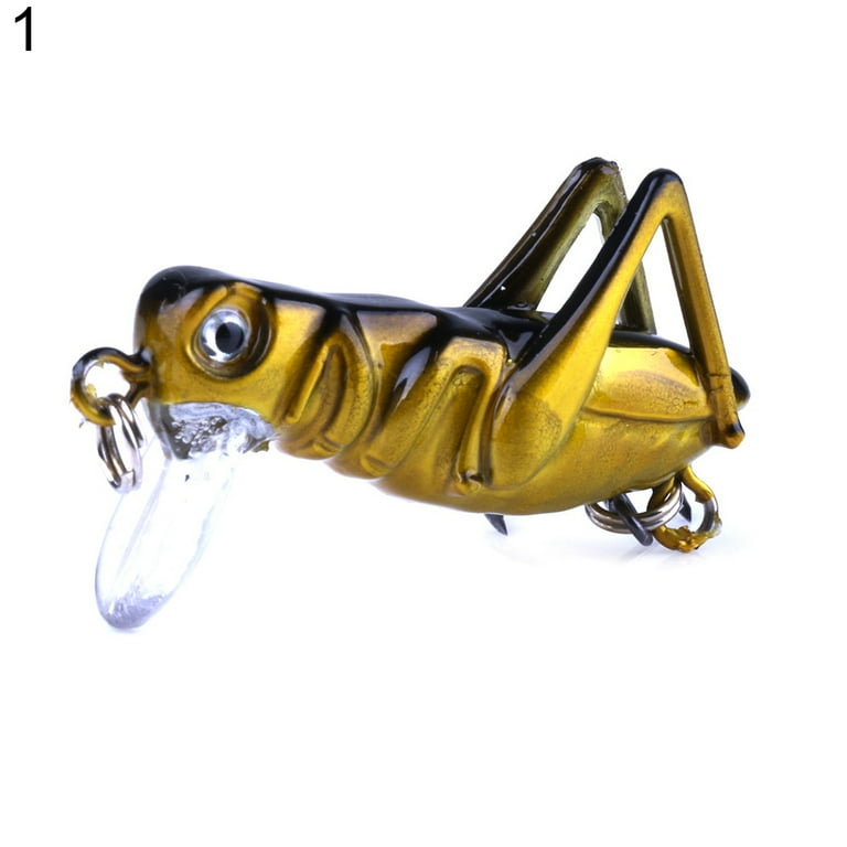 Yoone Simulation Grasshopper Locust Insect Shape Artificial Fishing Lure Bait Tackle, 3#