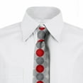 thumbnail image 3 of Necktie, Overlapping Retro Shapes, 3.7", Pale Grey Red, by Ambesonne, 3 of 4