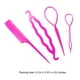 thumbnail image 5 of Sonducket Herramienta de cola de caballo para el cabello, accesorio de peinado elástico duradero, buen estilo de cola de bucle, decoraciones de peinado, Accesorio para el cabello montó rojo Sonducket AP009420-05, 5 of 6