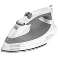 thumbnail image 1 of Plancha Black & Decker F976 Quickpress con tecnología Smart Steam, color blanco y plateado, 1 of 5