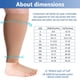 thumbnail image 5 of Calcetines de soporte para piernas de talla grande - Manga de compresión ancha para pantorrillas para hombres y mujeres - Mangas para espinillas y pantorrillas - Correr, andar en bicicleta (1 par), 5 of 8